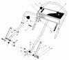 Toro 20622 - Lawnmower, 1987 (7000001-7999999) Listas de piezas de repuesto y dibujos HANDLE ASSEMBLY