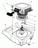 Toro 20622 - Lawnmower, 1987 (7000001-7999999) Listas de piezas de repuesto y dibujos RECOIL ASSEMBLY (MODEL NO. VMF5 & VMG6)