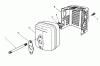 Toro 20622 - Lawnmower, 1990 (0000001-0003101) Listas de piezas de repuesto y dibujos MUFFLER ASSEMBLY (MODEL NO. VMJ8)