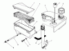 Toro 20622C - Lawnmower, 1988 (8000001-8999999) Listas de piezas de repuesto y dibujos AIR CLEANER & FUEL TANK ASSEMBLY (MODEL NO. VMH7)