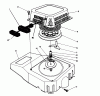 Toro 20622C - Lawnmower, 1988 (8000001-8999999) Listas de piezas de repuesto y dibujos RECOIL ASSEMBLY (MODEL NO. VMH7)