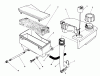 Toro 20624 - Lawnmower, 1986 (6000001-6999999) Listas de piezas de repuesto y dibujos AIR CLEANER & FUEL TANK ASSEMBLY