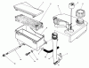 Toro 20624 - Lawnmower, 1987 (7000001-7999999) Listas de piezas de repuesto y dibujos AIR CLEANER & FUEL TANK ASSEMBLY (MODEL NO. VMF5 & VMG6)