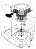 Toro 20624 - Lawnmower, 1987 (7000001-7999999) Listas de piezas de repuesto y dibujos RECOIL ASSEMBLY (MODEL NO. VMF5 & VMG6)