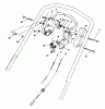 Toro 20624 - Lawnmower, 1988 (8000001-8999999) Listas de piezas de repuesto y dibujos TRACTION CONTROL ASSEMBLY