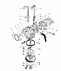 Toro 20624C - Lawnmower, 1988 (8000001-8999999) Listas de piezas de repuesto y dibujos CARBURETOR ASSEMBLY (MODEL NO. VMH7)