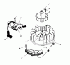 Toro 20624C - Lawnmower, 1988 (8000001-8999999) Listas de piezas de repuesto y dibujos MAGNETO & FLYWHEEL ASSEMBLY (MODEL NO. VMH7)