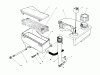 Toro 20626C - Lawnmower, 1986 (6000001-6999999) Listas de piezas de repuesto y dibujos AIR CLEANER & FUEL TANK ASSEMBLY