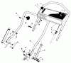 Toro 20626C - Lawnmower, 1987 (7000001-7999999) Listas de piezas de repuesto y dibujos HANDLE ASSEMBLY