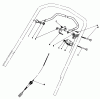 Toro 20626C - Lawnmower, 1987 (7000001-7999999) Listas de piezas de repuesto y dibujos TRACTION CONTROL ASSEMBLY