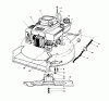 Toro 20627C - Lawnmower, 1986 (6000001-6999999) Listas de piezas de repuesto y dibujos ENGINE ASSEMBLY #1