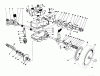 Toro 20627C - Lawnmower, 1986 (6000001-6999999) Listas de piezas de repuesto y dibujos GEAR CASE ASSEMBLY (MACHINE SERIAL NO. 6902501 & UP)