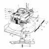 Toro 20627C - Lawnmower, 1988 (8000001-8999999) Listas de piezas de repuesto y dibujos ENGINE ASSEMBLY #1