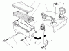 Toro 20628C - Lawnmower, 1987 (7000001-7999999) Listas de piezas de repuesto y dibujos AIR CLEANER & FUEL TANK ASSEMBLY