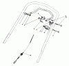 Toro 20628C - Lawnmower, 1987 (7000001-7999999) Listas de piezas de repuesto y dibujos TRACTION CONTROL ASSEMBLY