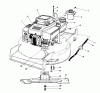 Toro 20628C - Lawnmower, 1988 (8000001-8999999) Listas de piezas de repuesto y dibujos ENGINE ASSEMBLY #1