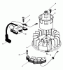 Toro 20629C - Lawnmower, 1986 (6000001-6999999) Listas de piezas de repuesto y dibujos MAGNETO & FLYWHEEL ASSEMBLY