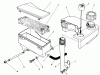 Toro 20629C - Lawnmower, 1987 (7000001-7999999) Listas de piezas de repuesto y dibujos AIR CLEANER & FUEL TANK ASSEMBLY (MODEL NO. VMG6)