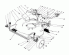 Toro 20632 - Lawnmower, 1989 (9000001-9999999) Listas de piezas de repuesto y dibujos HOUSING ASSEMBLY (USED ON UNITS WITH SERIAL NO. 9003043 AND UP)
