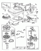 Toro 20667 - Lawnmower, 1990 (0000001-0999999) Listas de piezas de repuesto y dibujos ENGINE MODEL NO. 124702-0137-01