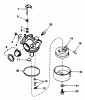 Toro 20675 - Lawnmower, 1984 (4000001-4999999) Listas de piezas de repuesto y dibujos CARBURETOR NO. 632098