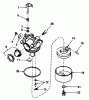 Toro 20675 - Lawnmower, 1986 (6000001-6999999) Listas de piezas de repuesto y dibujos CARBURETOR NO.632098