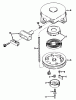 Toro 20675 - Lawnmower, 1986 (6000001-6999999) Listas de piezas de repuesto y dibujos REWIND STARTER NO. 590420A