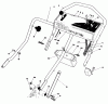 Toro 20676 - Lawnmower, 1984 (4000001-4999999) Listas de piezas de repuesto y dibujos HANDLE ASSEMBLY