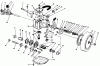 Toro 20677 - Lawnmower, 1990 (0000001-0002101) Listas de piezas de repuesto y dibujos GEAR CASE ASSEMBLY
