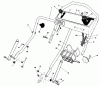 Toro 20677 - Lawnmower, 1990 (0000001-0002101) Listas de piezas de repuesto y dibujos HANDLE ASSEMBLY