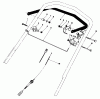 Toro 20680 - Lawnmower, 1983 (3000001-3999999) Listas de piezas de repuesto y dibujos TRACTION CONTROL ASSEMBLY
