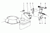 Toro 20680 - Lawnmower, 1986 (6000001-6999999) Listas de piezas de repuesto y dibujos BRAKE ASSEMBLY