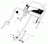 Toro 20684 - Lawnmower, 1984 (4000001-4999999) Listas de piezas de repuesto y dibujos HANDLE ASSEMBLY