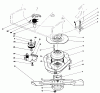 Toro 20684 - Lawnmower, 1986 (6000001-6999999) Listas de piezas de repuesto y dibujos BLADE BRAKE CLUTCH ASSEMBLY (USED ON UNITS WITH SERIAL NO. 6000101-6002200)