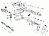 Toro 20684 - Lawnmower, 1986 (6000001-6999999) Listas de piezas de repuesto y dibujos GEAR CASE ASSEMBLY (USED ON UNITS WITH SERIAL NO. 6000101-6002200)