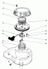 Toro 20684 - Lawnmower, 1986 (6000001-6999999) Listas de piezas de repuesto y dibujos RECOIL ASSEMBLY 47PE-4 (USED ON UNITS WITH SERIAL NO. 6000101-6002200)