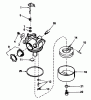 Toro 20692 - Lawnmower, 1987 (7000001-7999999) Listas de piezas de repuesto y dibujos CARBURETOR NO. 632098