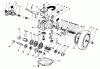 Toro 20692 - Lawnmower, 1988 (8000001-8999999) Listas de piezas de repuesto y dibujos GEAR CASE ASSEMBLY (USED ON UNITS WITH SERIAL NO. 8000001 THRU 8049999)