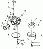 Toro 20692C - Lawnmower, 1988 (8000001-8999999) Listas de piezas de repuesto y dibujos CARBURETOR NO. 632098