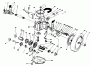 Toro 20692C - Lawnmower, 1988 (8000001-8999999) Listas de piezas de repuesto y dibujos GEAR CASE ASSEMBLY (USED ON UNITS WITH SERIAL NO. 8000001 THRU 8000851)