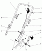 Toro 20698 - Lawnmower, 1981 (1000001-1999999) Listas de piezas de repuesto y dibujos HANDLE ASSEMBLY