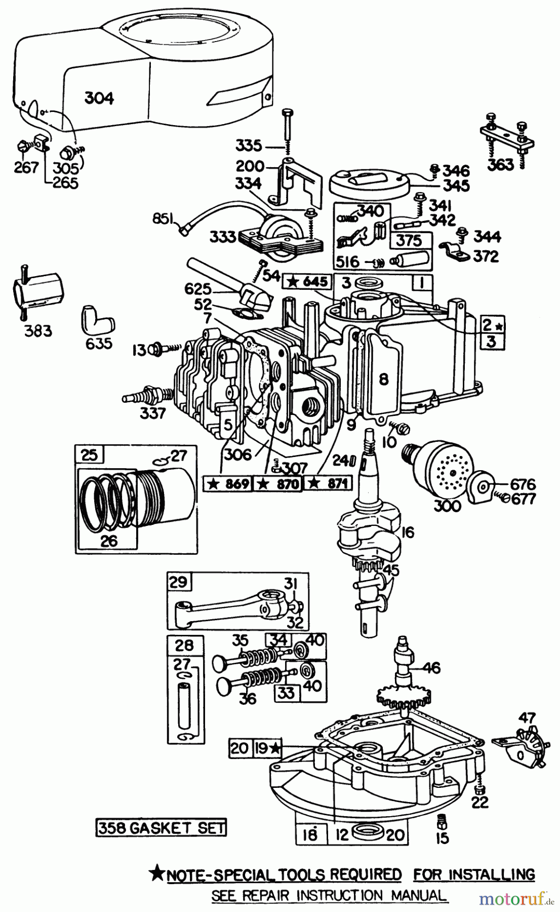  Toro Neu Mowers, Walk-Behind Seite 1 20698 - Toro Lawnmower, 1982 (2000001-2999999) ENGINE BRIGGS & STRATTON MODEL NO. 93508-0196-01, ENGINE BRIGGS & STRATTON NO. 92908-2954-01