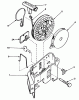 Toro 20700 - Lawnmower, 1979 (9000001-9999999) Listas de piezas de repuesto y dibujos REWIND STARTER NO. 590531