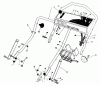 Toro 20718C - Lawnmower, 1986 (6000001-6999999) Listas de piezas de repuesto y dibujos HANDLE ASSEMBLY