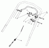 Toro 20718C - Lawnmower, 1986 (6000001-6999999) Listas de piezas de repuesto y dibujos TRACTION CONTROL ASSEMBLY