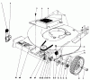 Toro 20725 - Lawnmower, 1979 (9000001-9999999) Listas de piezas de repuesto y dibujos FRONT WHEEL AND PIVOT ARM ASSEMBLY