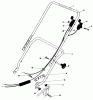 Toro 20725 - Lawnmower, 1979 (9000001-9999999) Listas de piezas de repuesto y dibujos HANDLE ASSEMBLY
