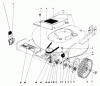 Toro 20725 - Lawnmower, 1980 (0000001-0999999) Listas de piezas de repuesto y dibujos FRONT WHEEL AND PIVOT ARM ASSEMBLY