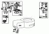 Toro 20725 - Lawnmower, 1980 (0000001-0999999) Listas de piezas de repuesto y dibujos STARTER & SHROUD ASSEMBLY MODEL 92908-1956-02