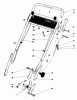 Toro 20735 - Lawnmower, 1980 (0000001-0999999) Listas de piezas de repuesto y dibujos HANDLE ASSEMBLY